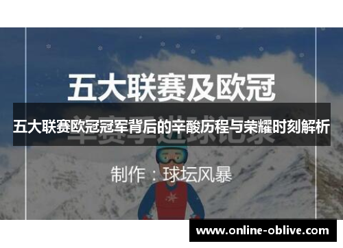五大联赛欧冠冠军背后的辛酸历程与荣耀时刻解析